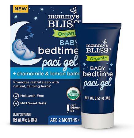 Mommy's Bliss Organic Baby Bedtime Paci Gel Ages 2 Months+ (0.53 oz)