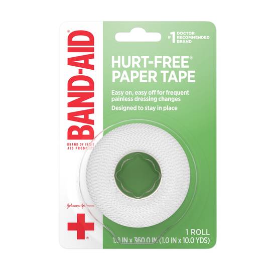 Band-Aid Hurt-Free Paper Tape - 1 in x 10 yds