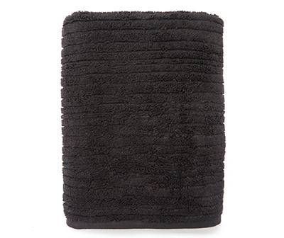Broyhill Black Performance Rib Bath Towel (black)