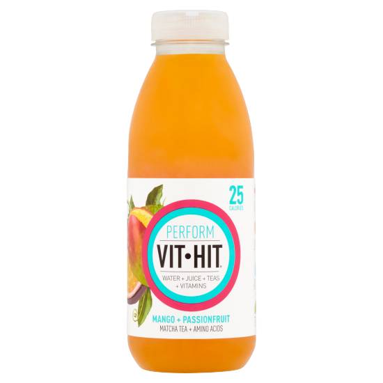 Vit Hit Mango-Passionfruit, Perform Matcha Tea Vitamin Drink (500ml)