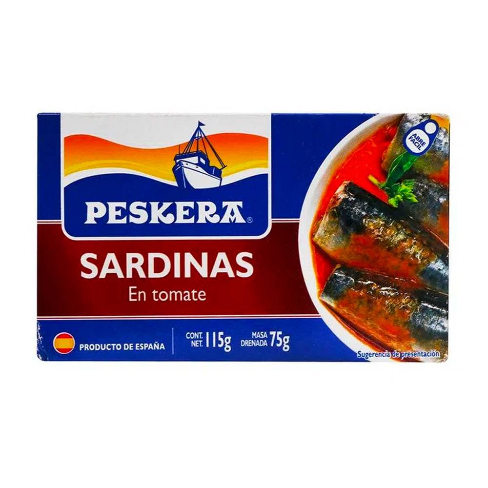 Peskera sardinas en tomate (115 grs)