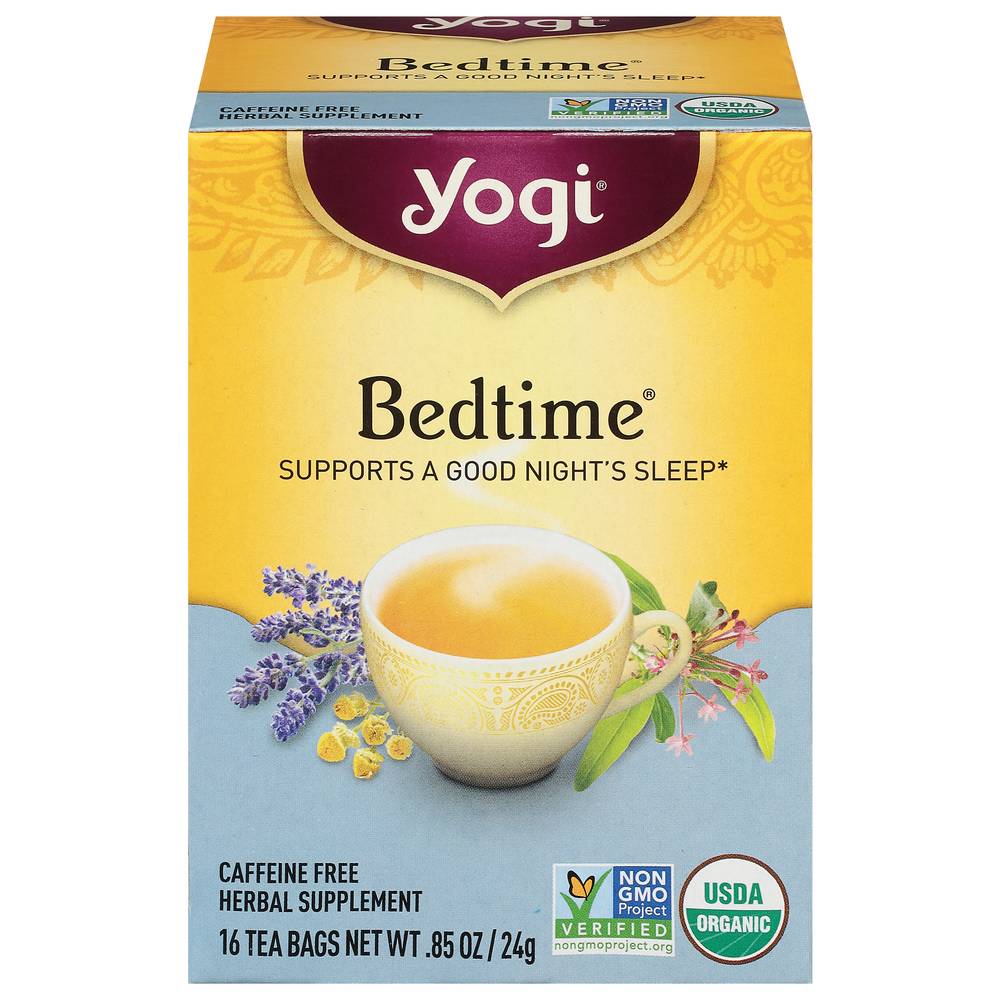 Yogi Bedtime Herbal Tea Bags (16 ct,0.85 oz)