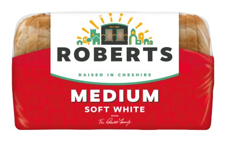 Roberts Medium Soft White Sliced Bread (800g)