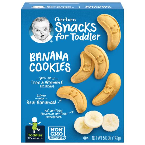 Gerber Toddler 12+months Banana Cookies