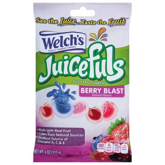 Welch's Juicefuls Berry Blast Fruit Snacks (4 oz)