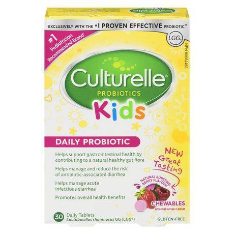 Culturelle Kids' Probiotic Chewable Tablets (30 units)