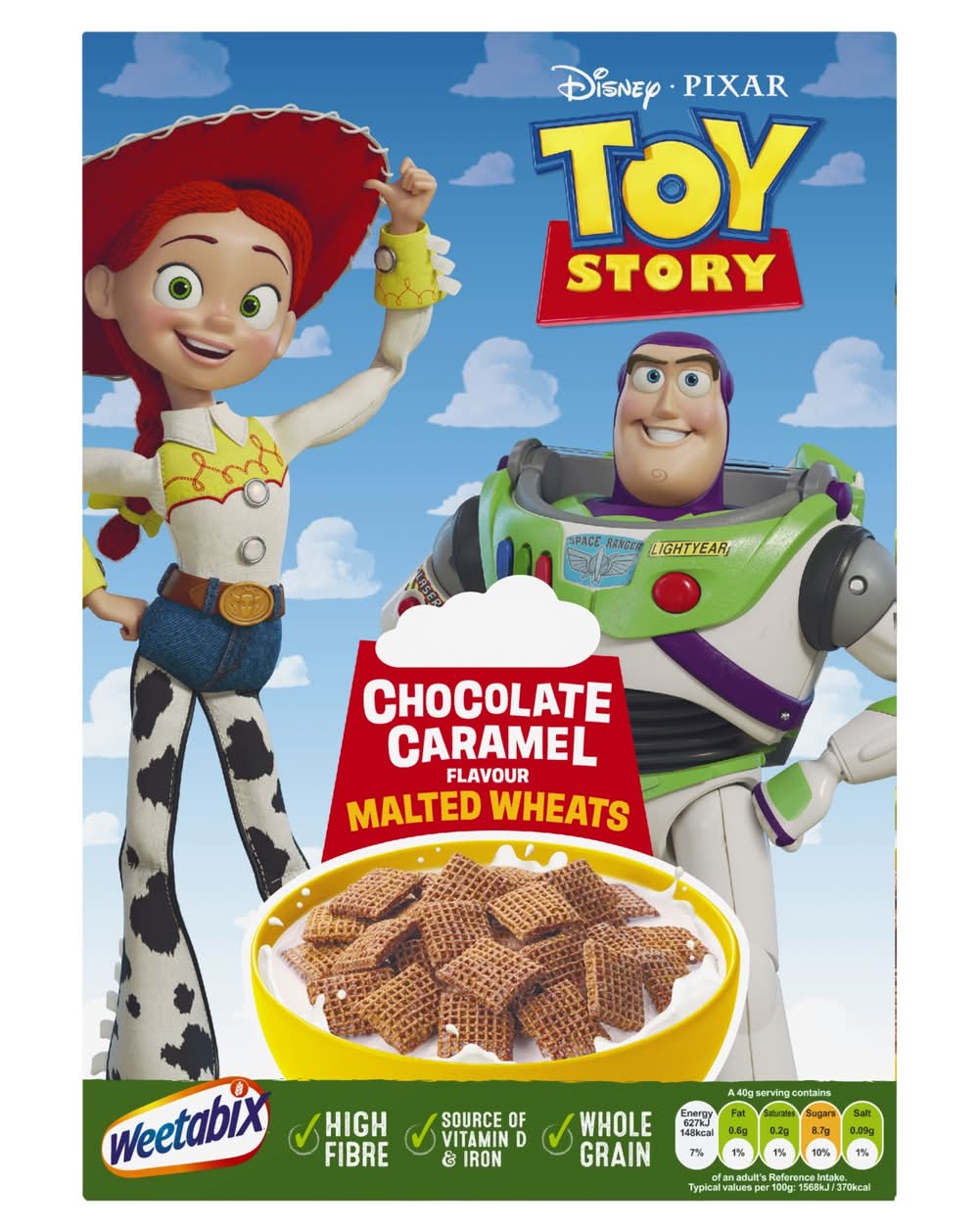 Disney Toy Story Chocolate Caramel Malted Wheats Cereal 500g