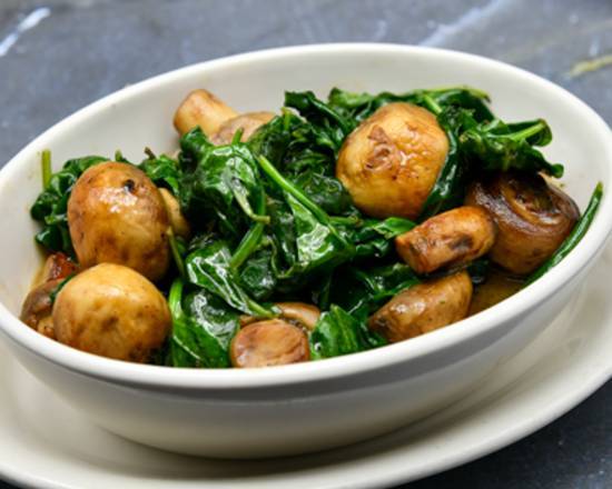 Sauteed Spinach & Button Mushrooms