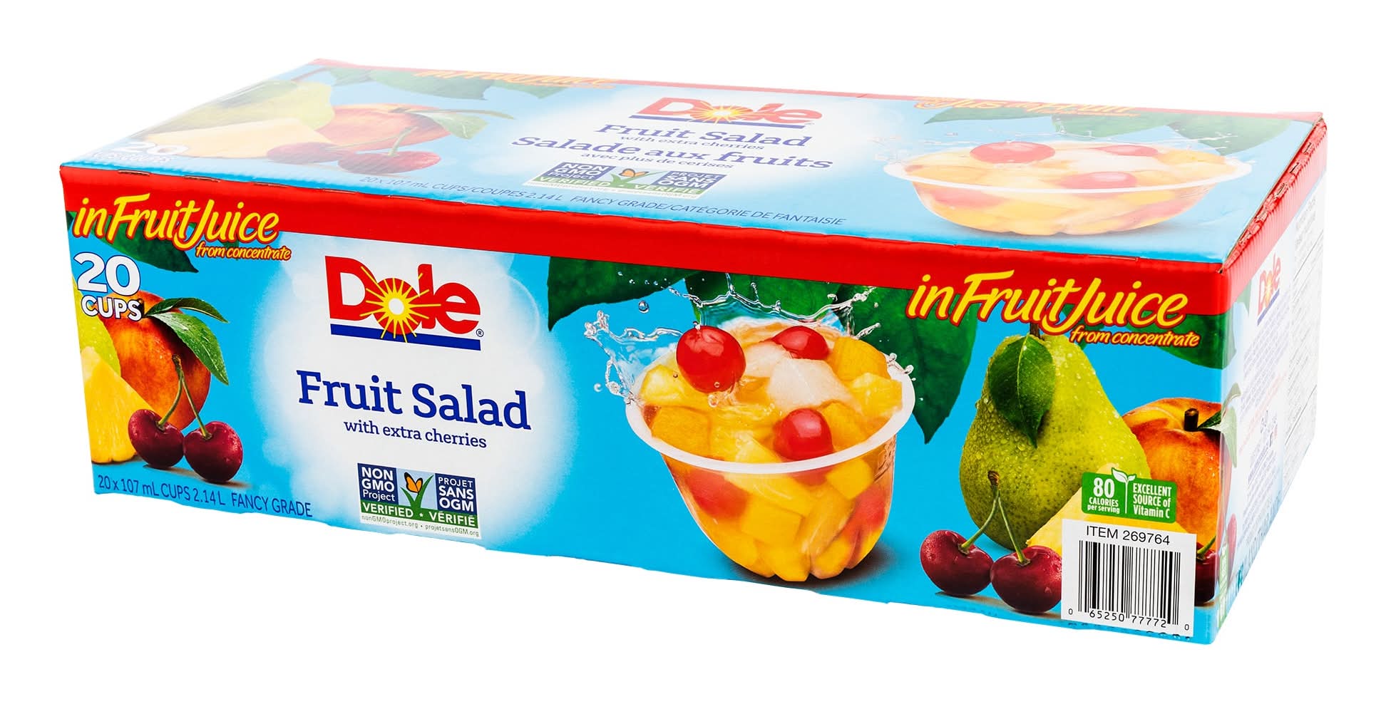 Dole - Salade Aux Fruits Beaucoup De Cerises, 20 × 107 Ml / Dole Lots-O-Cherries Fruit Salad, 20 × 107 Ml
