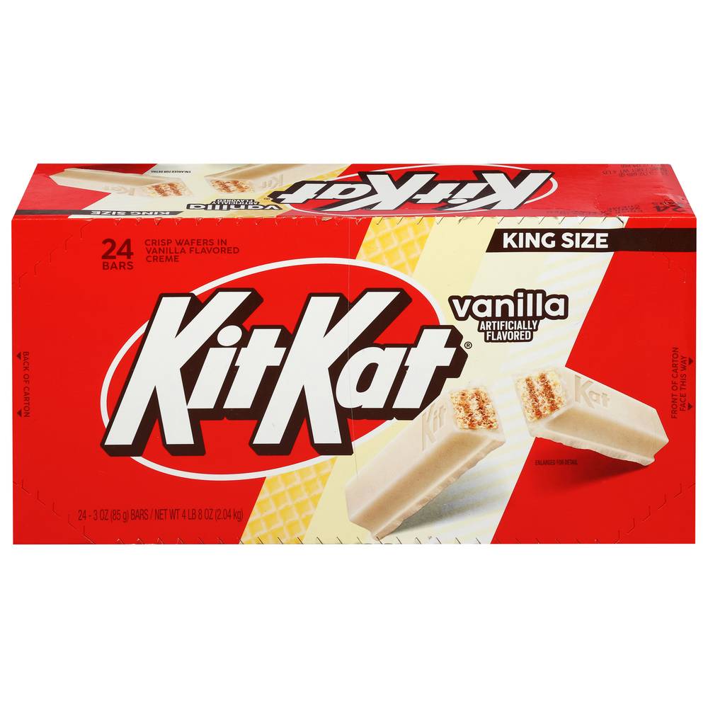 KitKat Crisp Wafers King Size, Vanilla (3 oz, 24 ct)