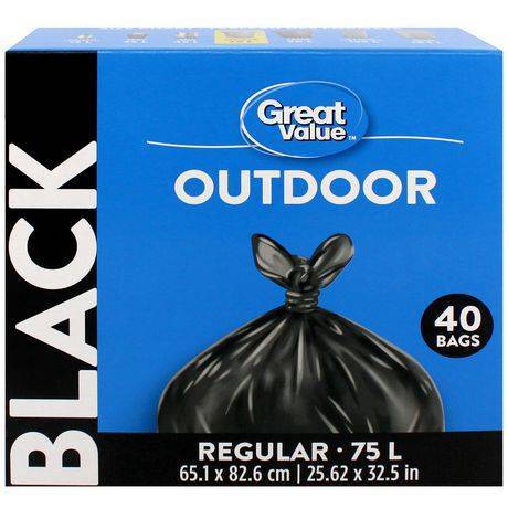 Great Value Regular Outdoor Garbage Bags