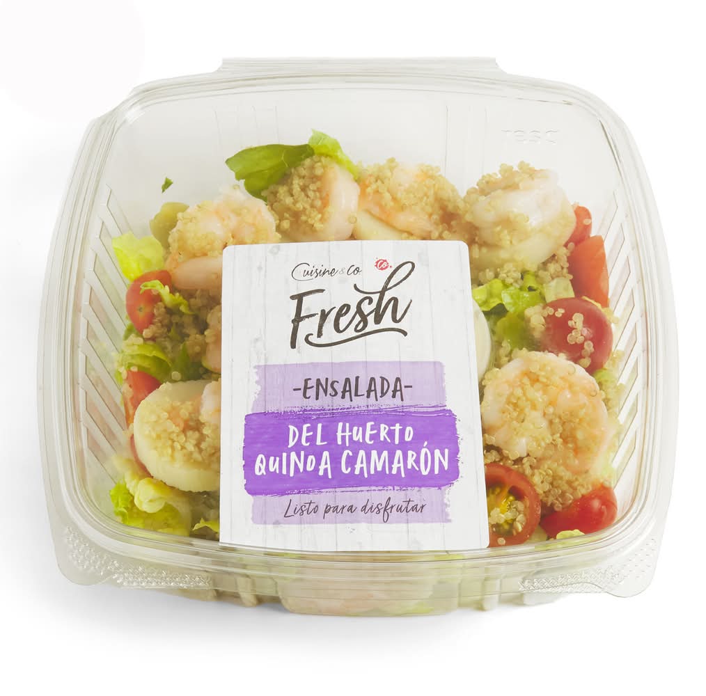 Jumbo Ready! · Ensalada del huerto quinoa camarón (430 g)