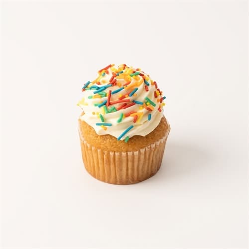 Rainbow Sprinkles Cupcake