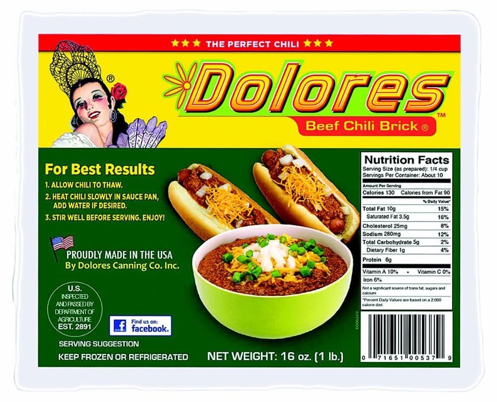 Dolores Original Beef Brick, Chili (16 oz)