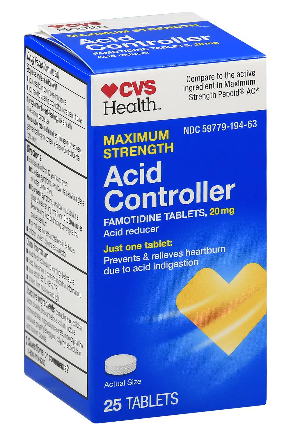CVS Health Maximum Strength Acid Controller Tablets