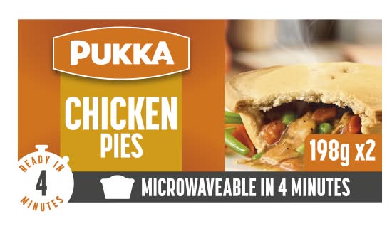 Pukka Microwaveable Chicken Pies (2 pack)