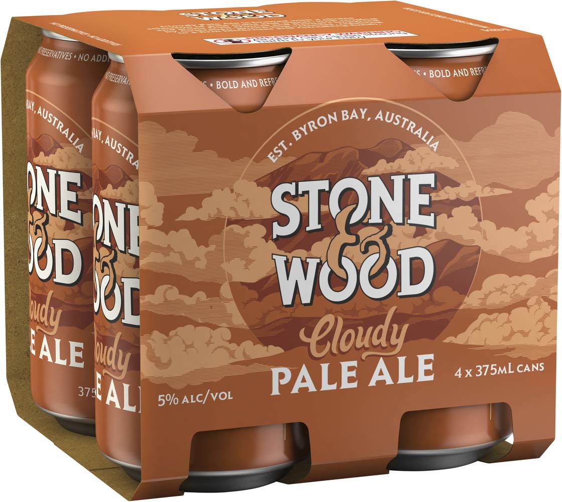 Stone & Wood Cloudy Pale Ale Can 375mL X 4 pack