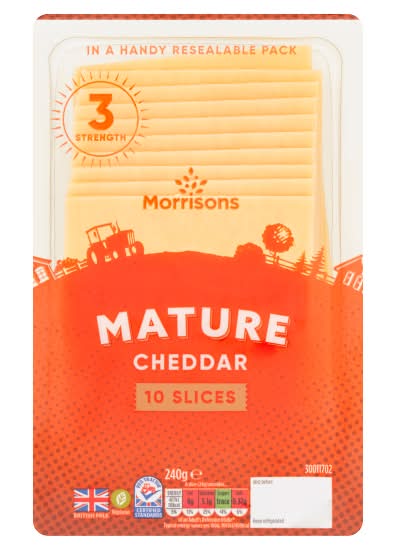 Morrisons Mature Cheddar Cheese (10 pack)
