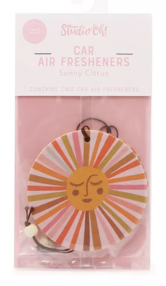 Studio Oh! Sunny Citrus Car Air Freshener (Pink/Tan/Multicolor One Size)