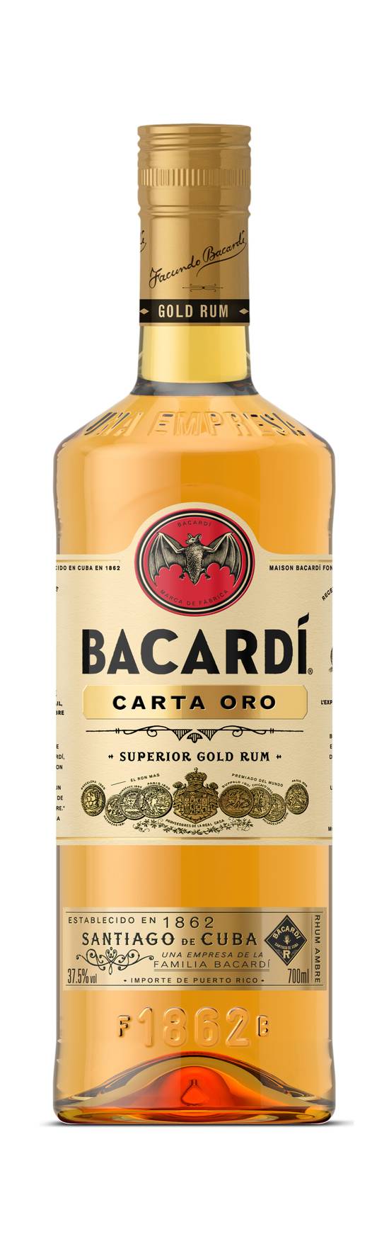 Bacardi - Rhum carta oro (700 ml)