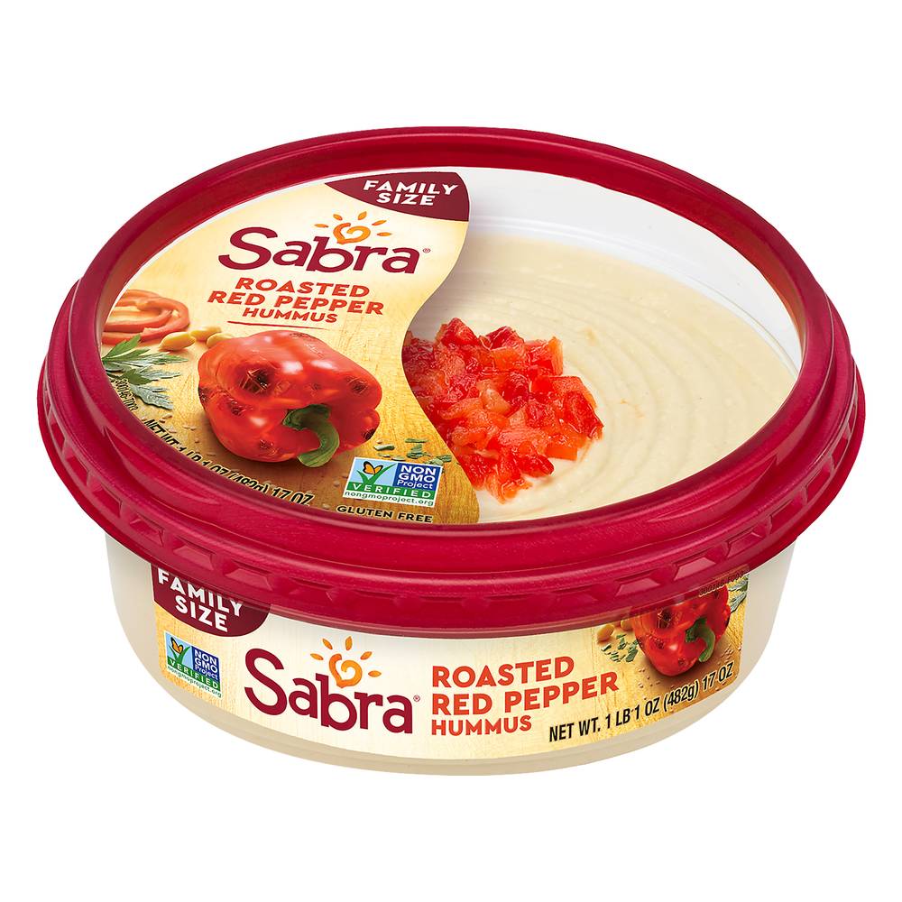 Sabra Family Size Roasted Red Pepper Hummus (1.06 lbs)