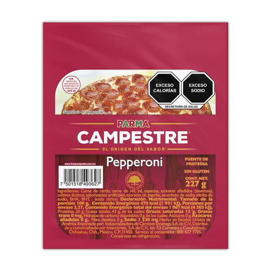 Parma pepperoni campestre (resellable 227 g)