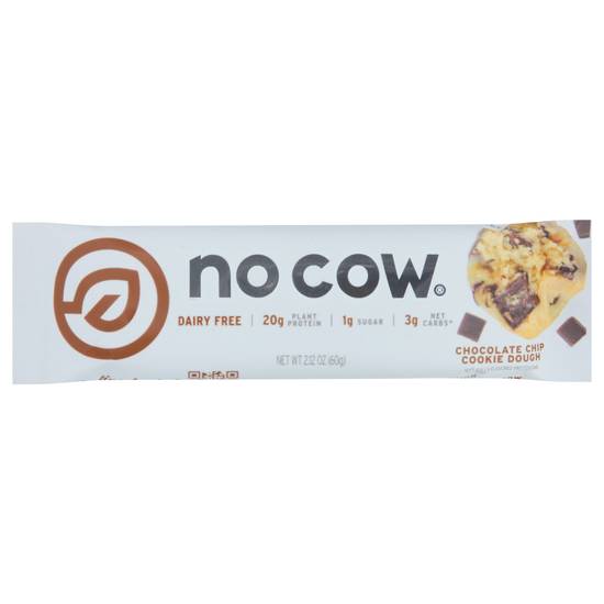 No Cow Dairy Free Chocolate Chip Cookie Dough Protein Bar (2.1 oz)