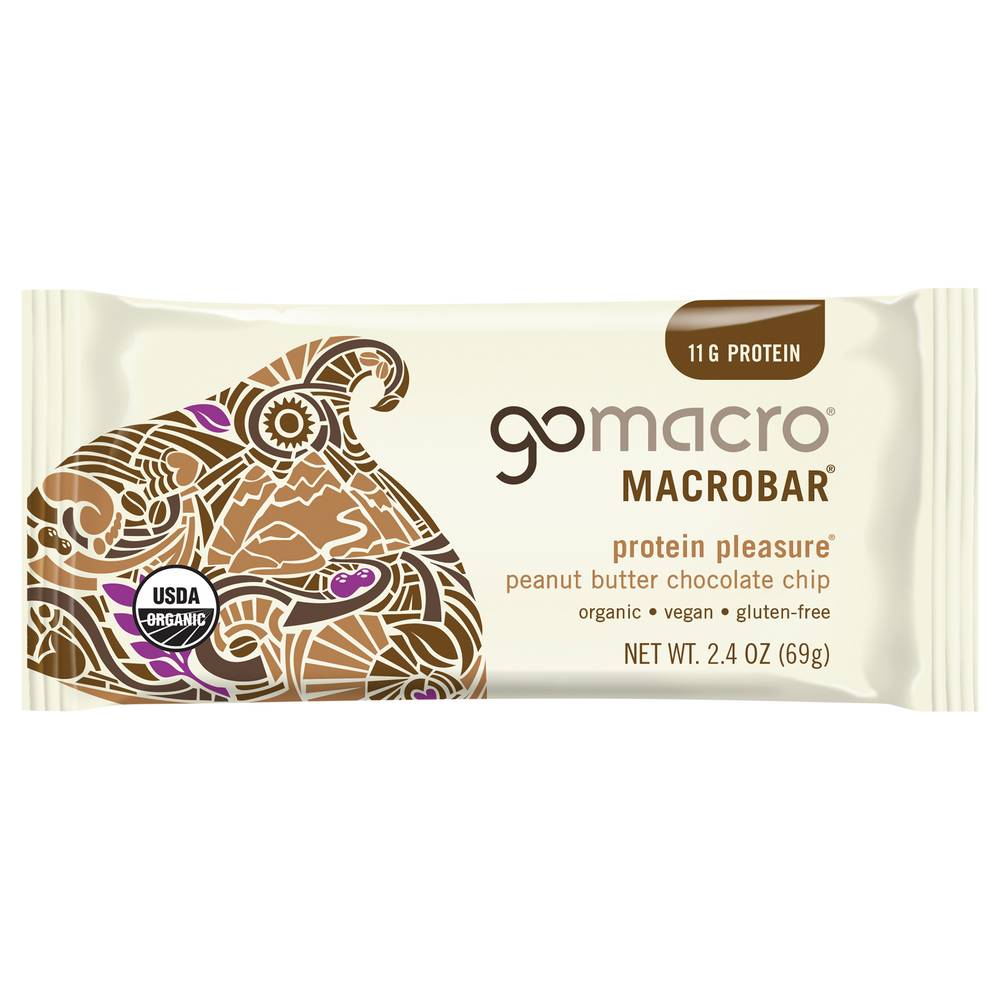 Gomacro Peanut Butter Chocolate Chip Macrobar