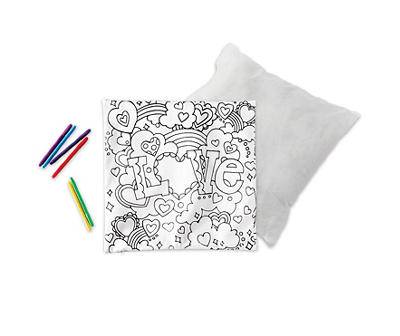 Color Pops "Love" Color-Your-Own Pillow Kit