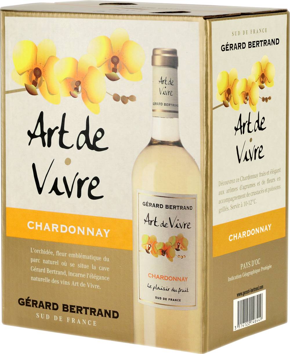 Pays d'Oc Gerard Bertrand - Art de vivre vin blanc chardonnay (3L)