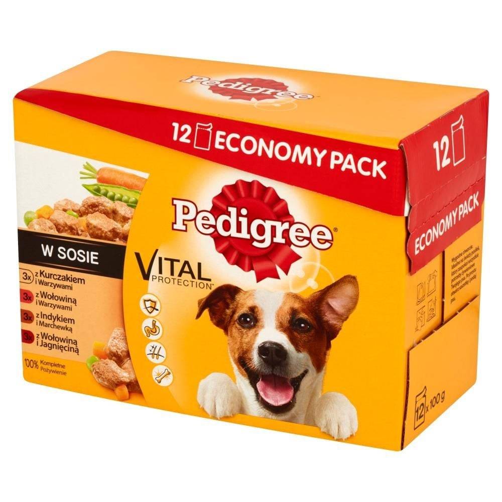 Pedigree Vital Protection w sosie Karma pełnoporcjowa 1,2 kg (12 saszetek)