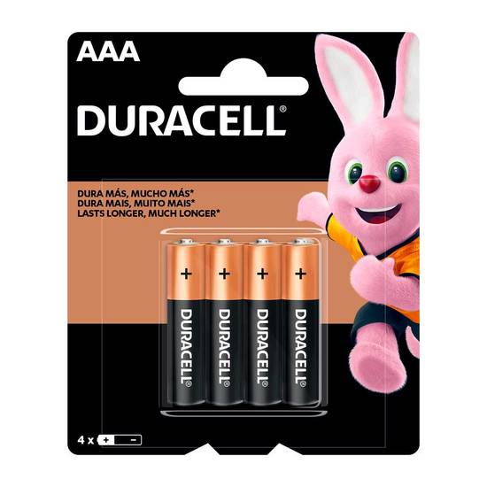 Duracell pilha palito aaa (4 un)