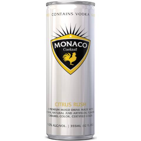 Monaco Vodka Citrus Rush Cocktail 355mL