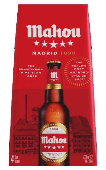 Mahou Beer (4 x 330ml)