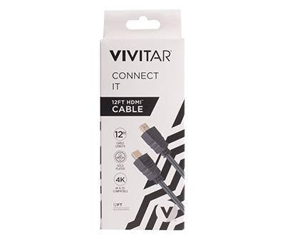 Connect It Black 12' Hdmi Cable