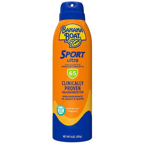 Banana Boat Sport Ultra Sunscreen SPF 65 Clear Spray - 6.0 oz
