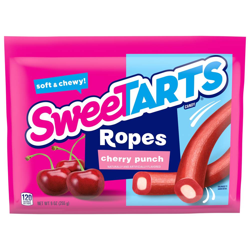 SweeTARTS Soft & Chewy Cherry Punch Candy Ropes (9 oz)