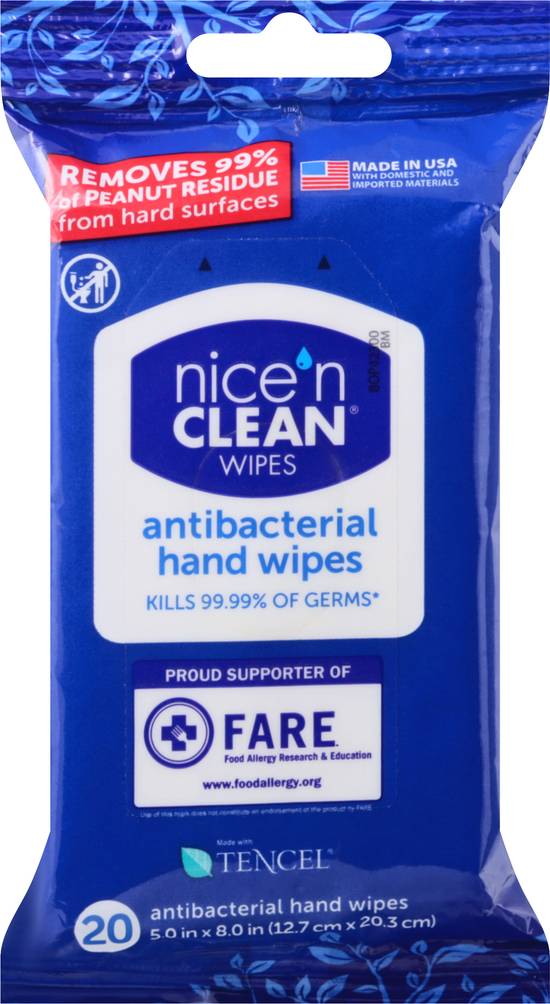 Nice 'N Clean Antibacterial Hand Wipes ( 5.0 in x 8.0 in)