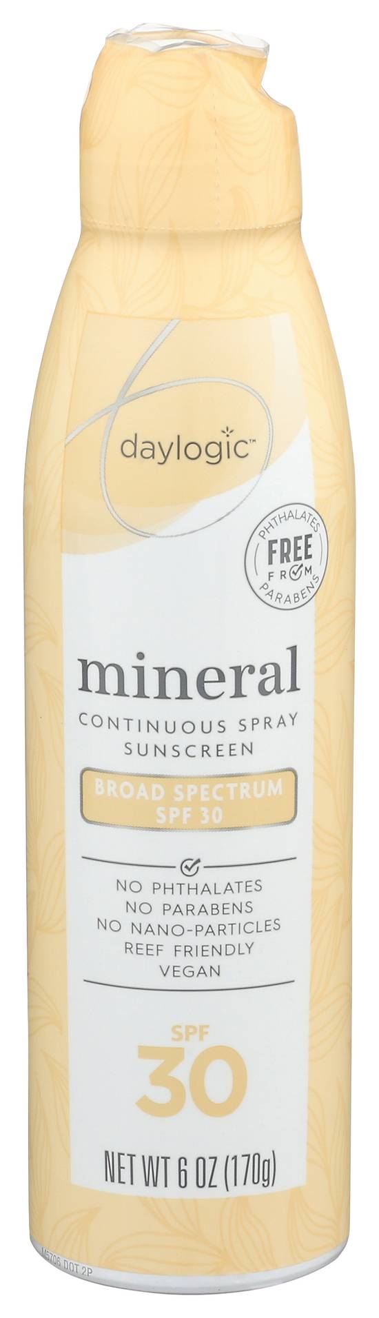 Daylogic Mineral Spray - SPF 30, 6 oz