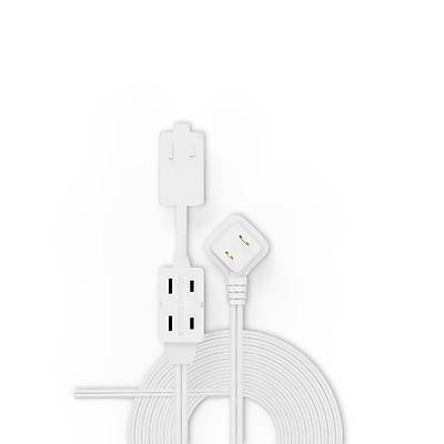 Staples Extension Cord 3-outlet ( 6'/white )