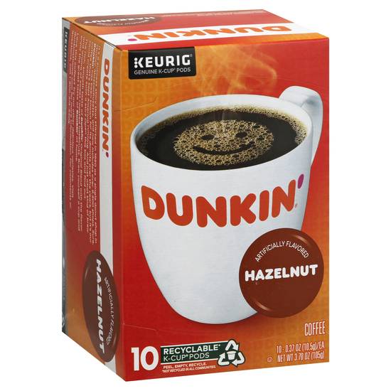 Dunkin' Hazelnut Coffee (10 ct, 0.37 oz)