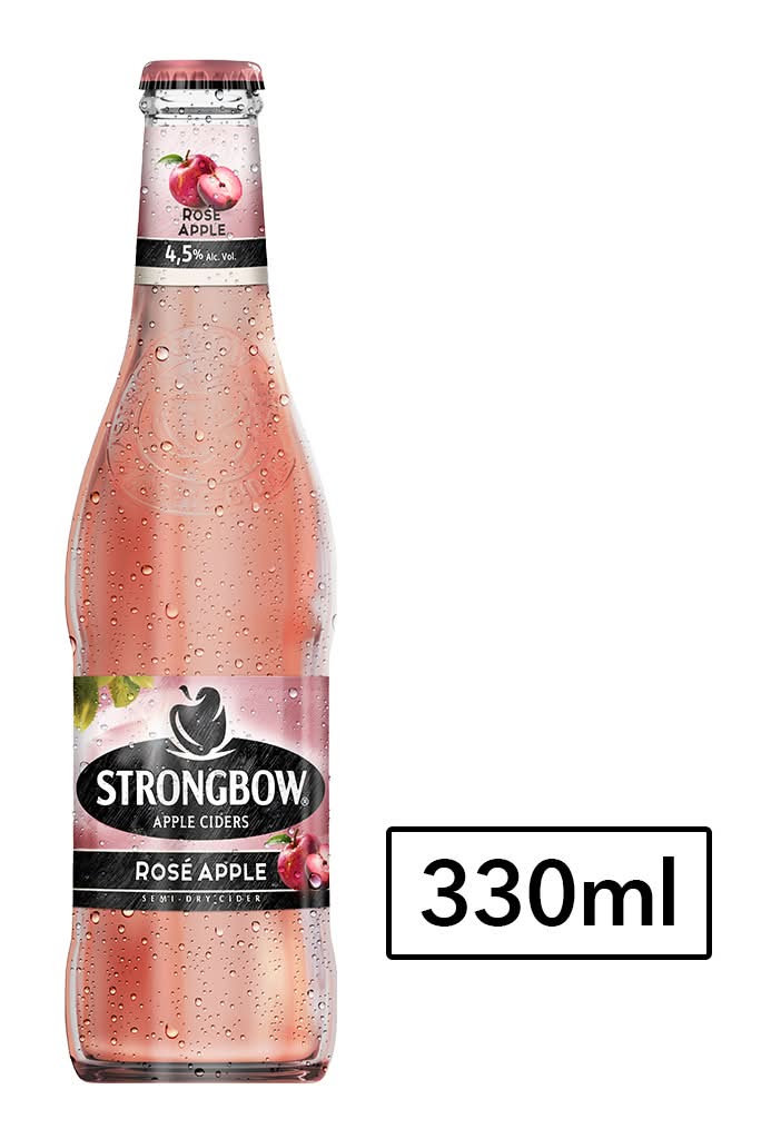 Strongbow · Sidra rosada semiseca (330 ml)