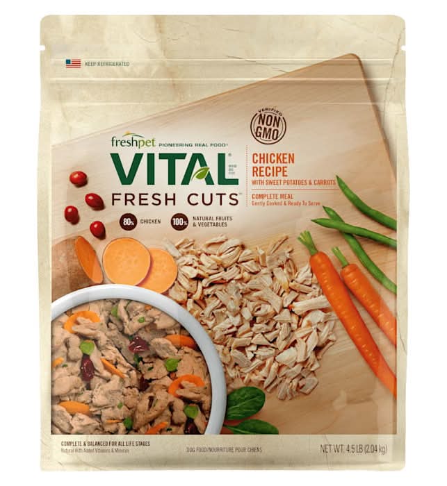Fresh Vital Shredded Chicken Recipe with Sweet Potatoes and Carrots Dog Food, 4.5 lbs.