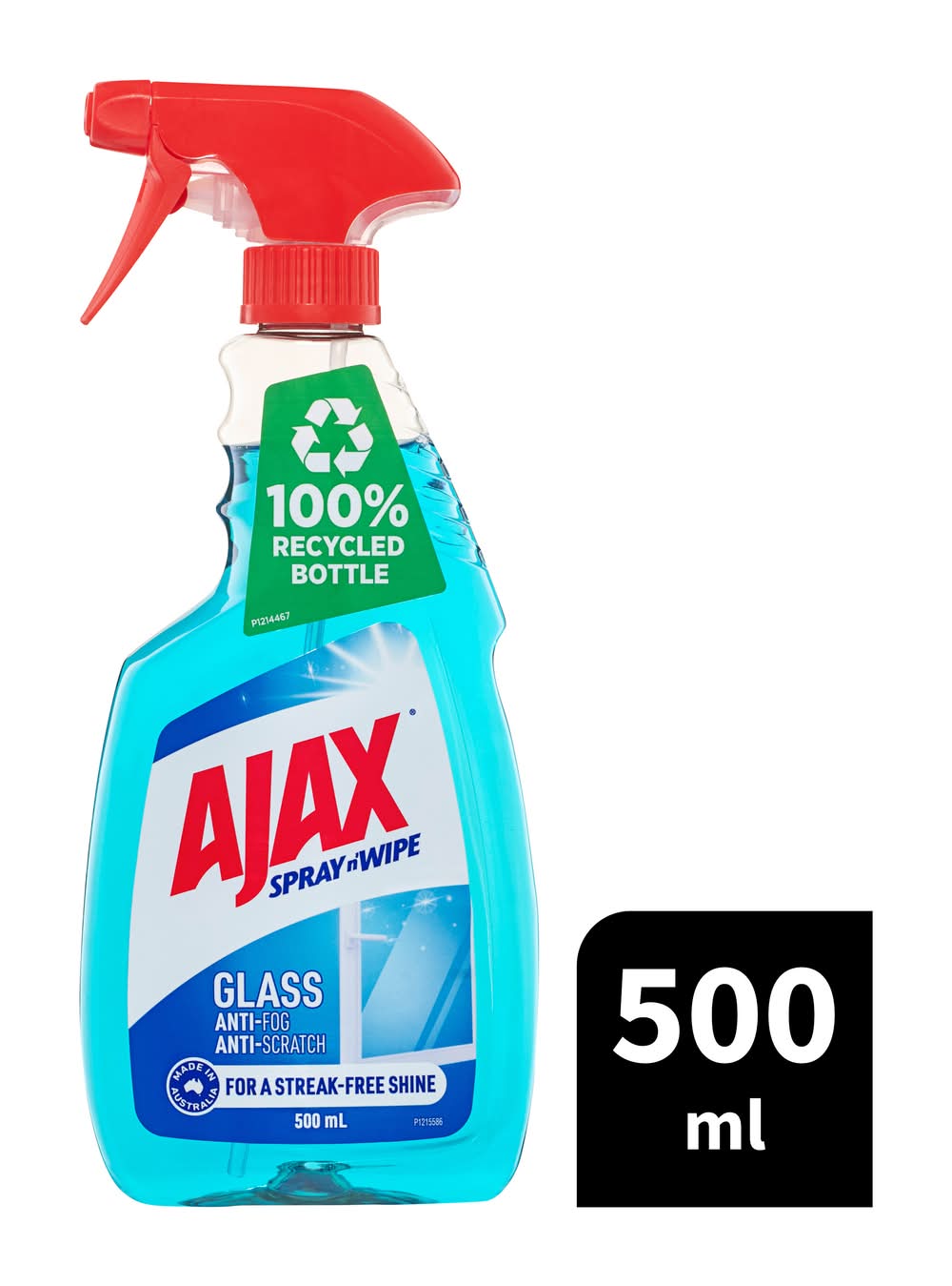 Ajax N' Wipe Triple Action Glass Cleaner Trigger Spray (500mL)