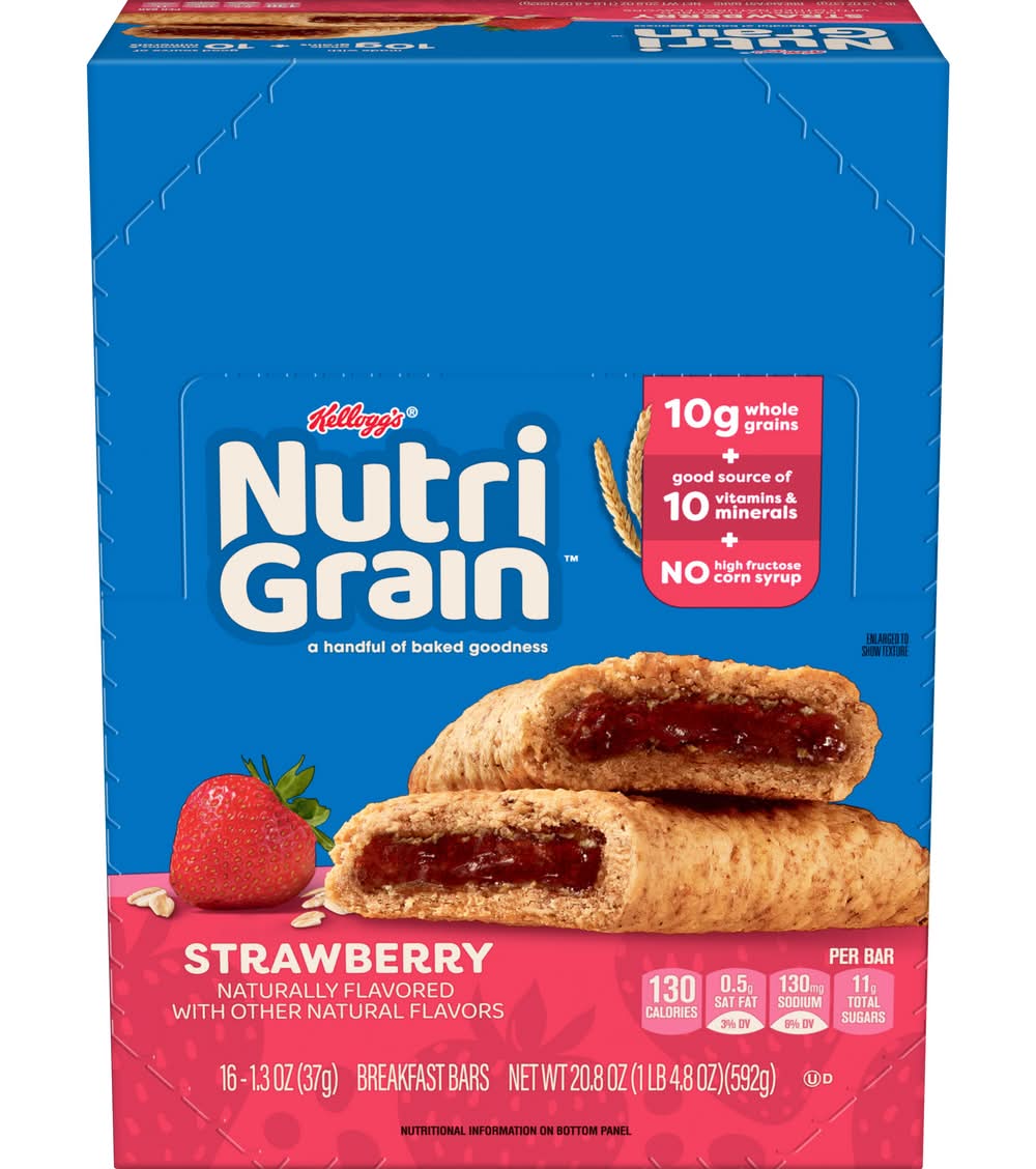 Kellogg'S Nutri-Grain Strawberry Cereal (16 ct, 1.3 oz)