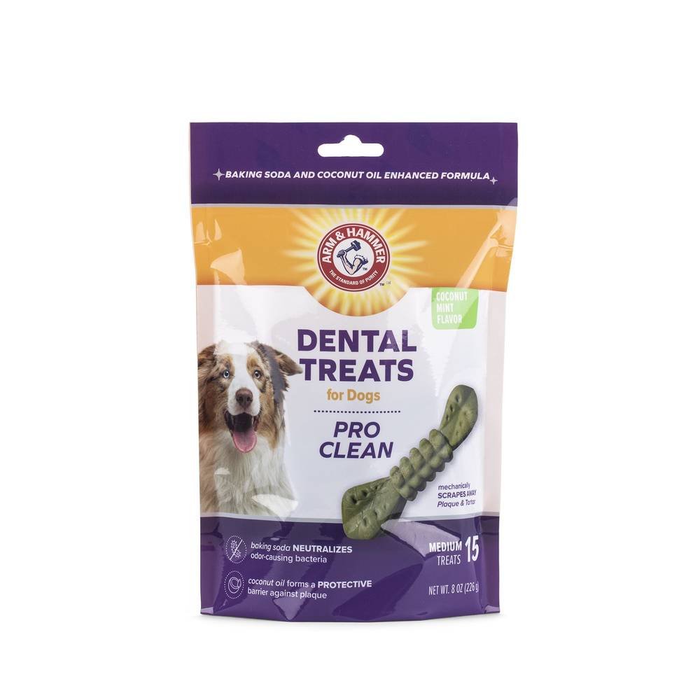 Arm & Hammer Pro Clean Dental Dog Treats (medium) (15ct,8oz)