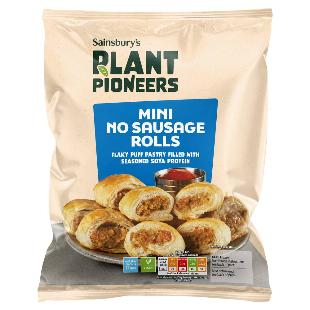 Plant Pioneers Meat Free Mini Sausage Rolls 494g