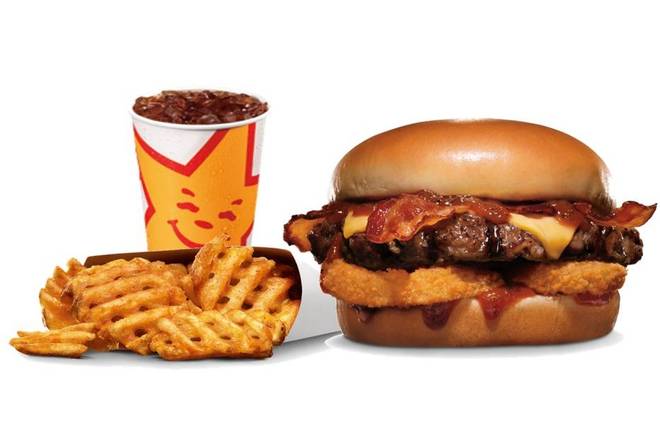 ウエスタンベーコンアンガスバーガーセット Western Bacon Angus Burger Combo