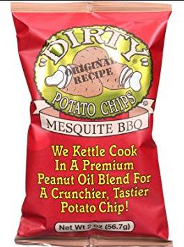 Dirty - Mesquite BBQ Potato Chips - 25/2 oz (1X25|Case of 1)