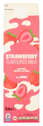 ASDA Strawberry, Flavoured 1% Fat Milk (1L)